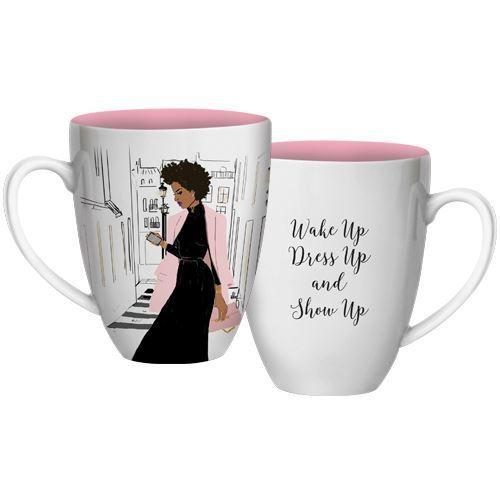 Wake Up Dress Up Show Up Mug - 15 oz - The Humble Butterfly