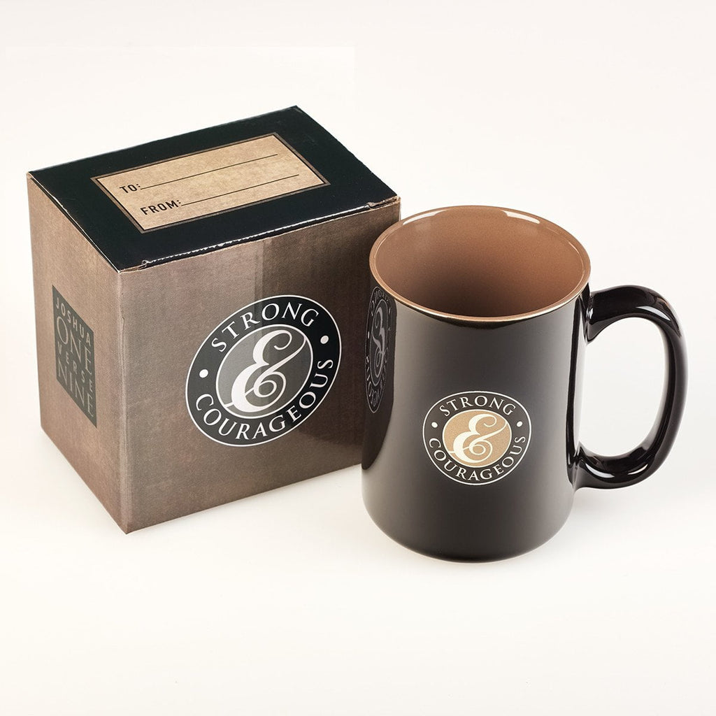 Strong & Courageous Stoneware Mug - 15 oz - The Humble Butterfly