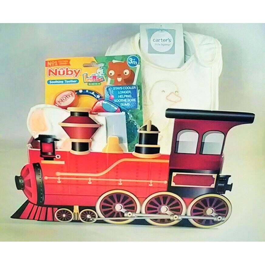 Choo Choo Locomotive Precious Baby Gift Set - The Humble Butterfly