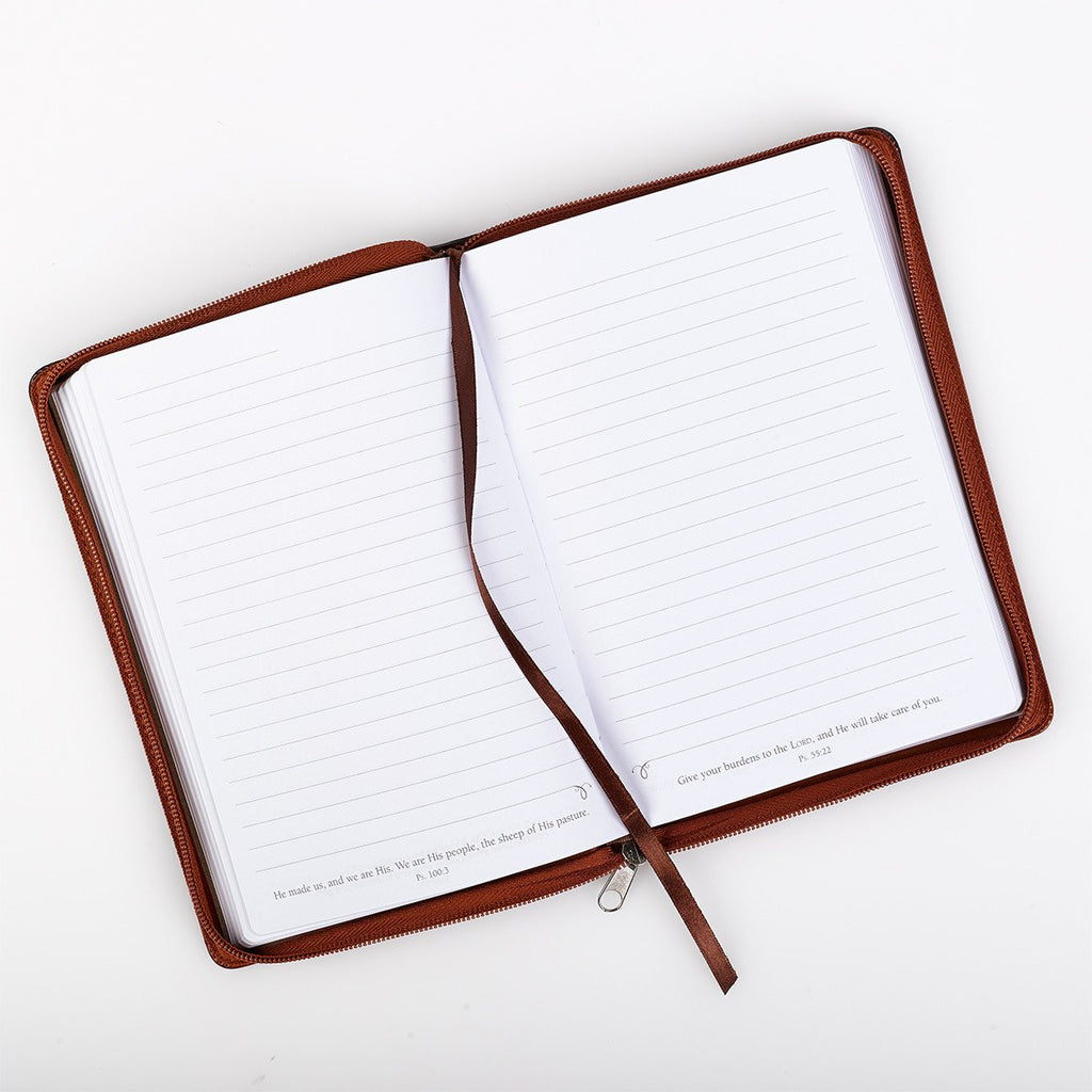 Trust Three-tone zippered Flexcover Journal - The Humble Butterfly