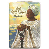 And Still I Rise Maya Angelou Compact Mirror - The Humble Butterfly