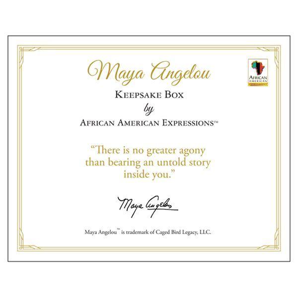 Maya Angelou Keepsake Box - The Humble Butterfly