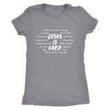 Jesus is Lord Ladies Tee - Multiple Colors - The Humble Butterfly