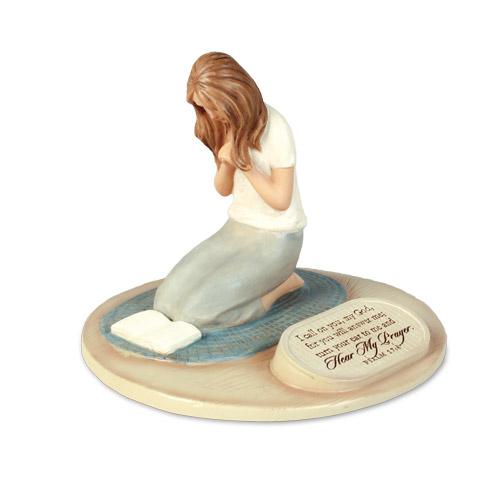 Praying Sculpture - Woman of Faith - The Humble Butterfly