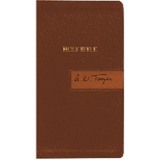 The A. W. Tozer Bible: KJV Version, Flexisoft leather - Brown Imitation Leather - The Humble Butterfly