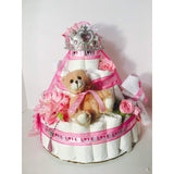 Custom Diaper Cake- For a Beautiful Baby Girl - The Humble Butterfly