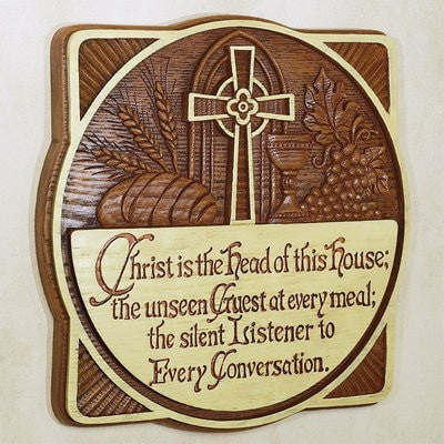 Christ is the Head of This House Faith Plaque - The Humble Butterfly