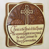 Christ is the Head of This House Faith Plaque - The Humble Butterfly