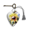 Sunflower Art Heart with Key Easel - The Humble Butterfly