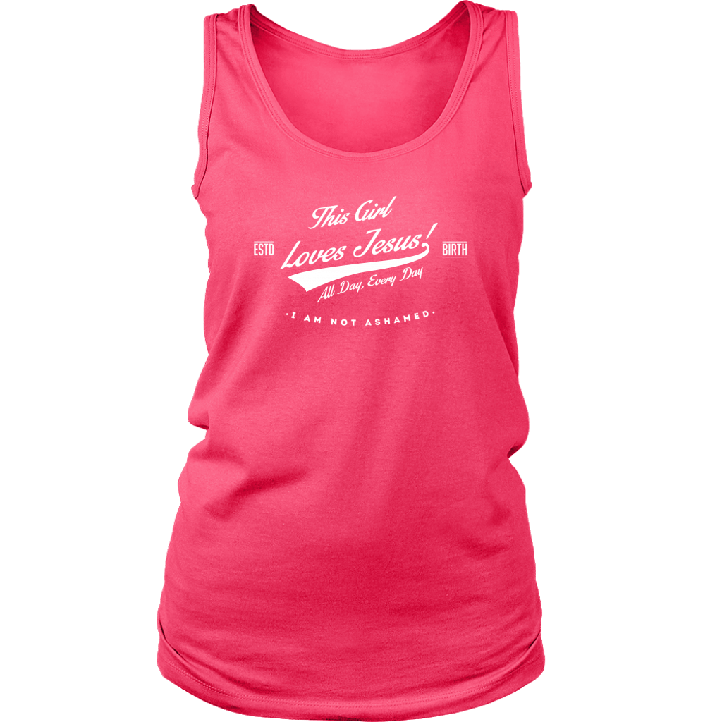 This Girl Loves Jesus Tank - Multiple Colors - The Humble Butterfly