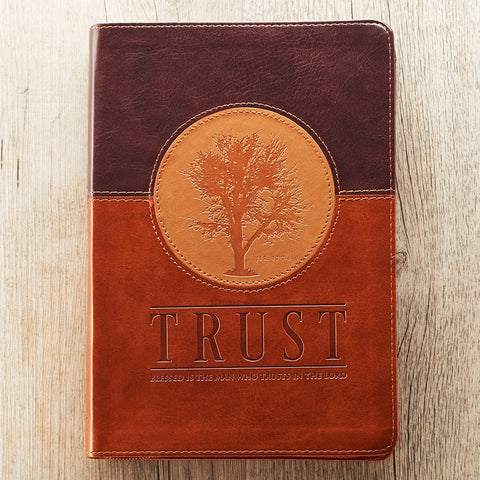 Strong & Courageous LuxLeather Pocket Notepad